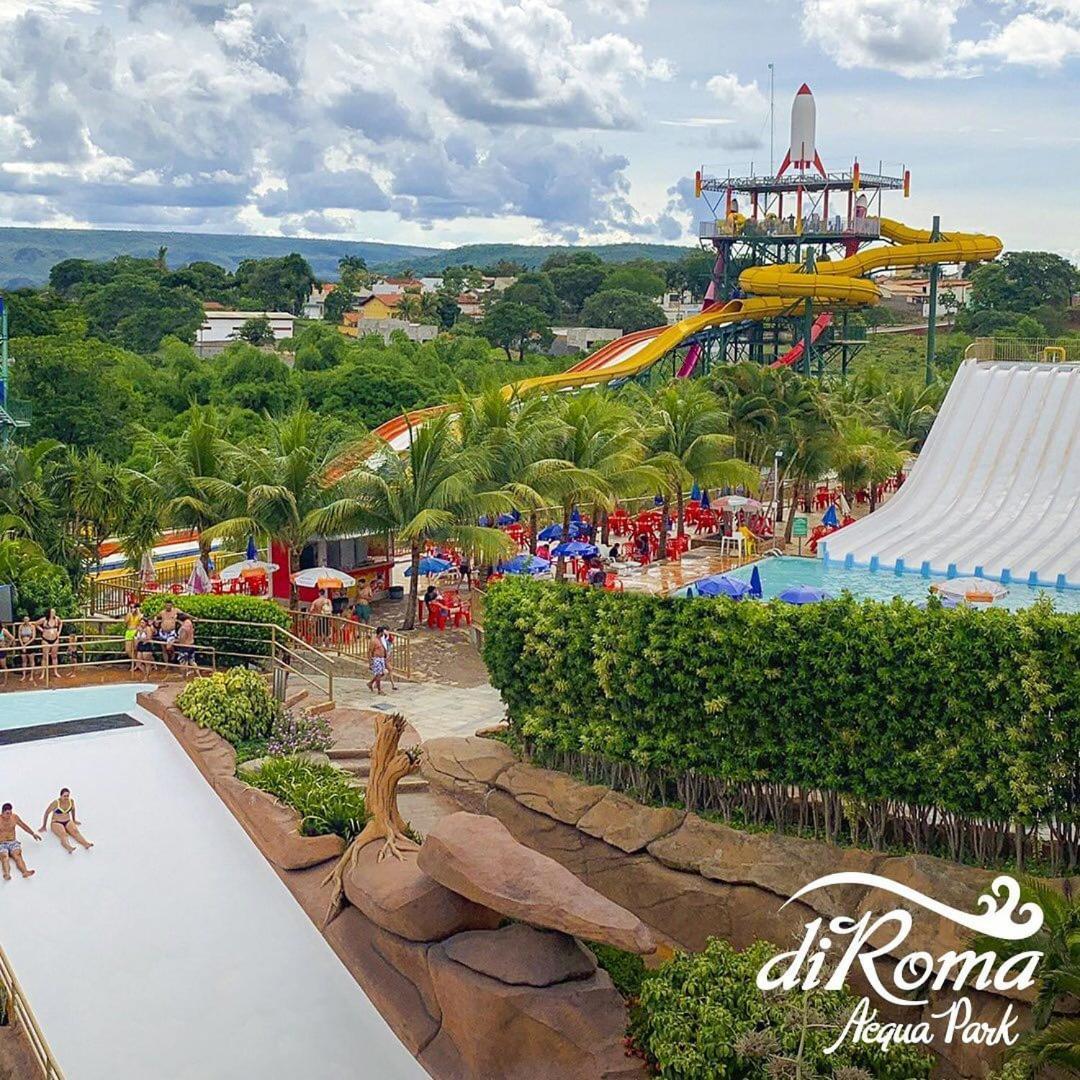 Piazza Diroma Acesso Diroma Acqua Park Gratuito Star Temporada Aparthotel Caldas Novas Bagian luar foto